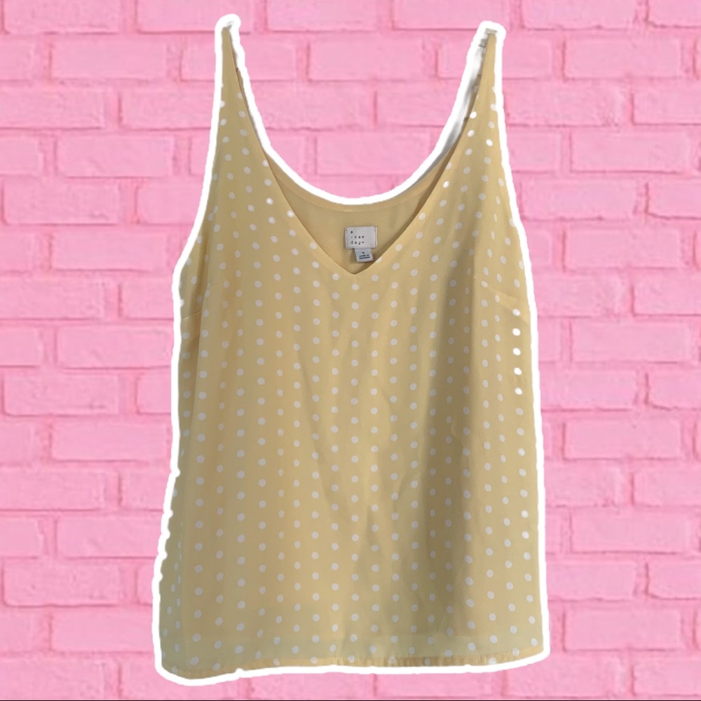 Yellow Polka Dot Tank